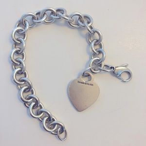 Authentic Tiffany & Co Heart & Ball Bracelet